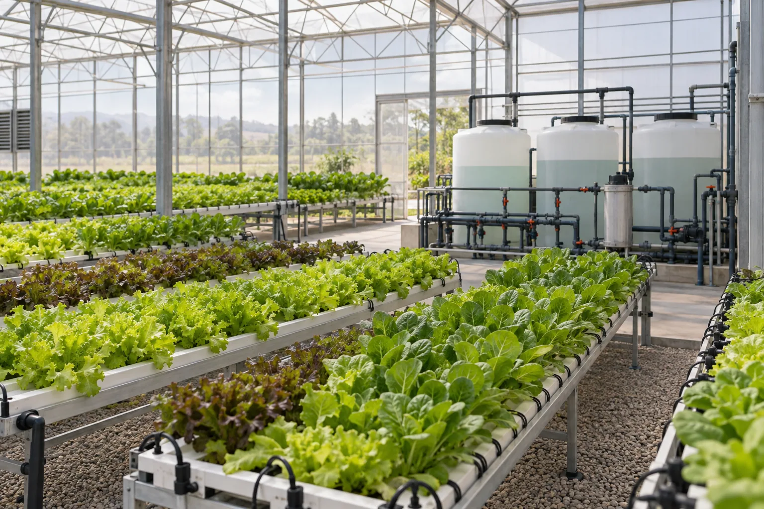 Greenhouse water distribution